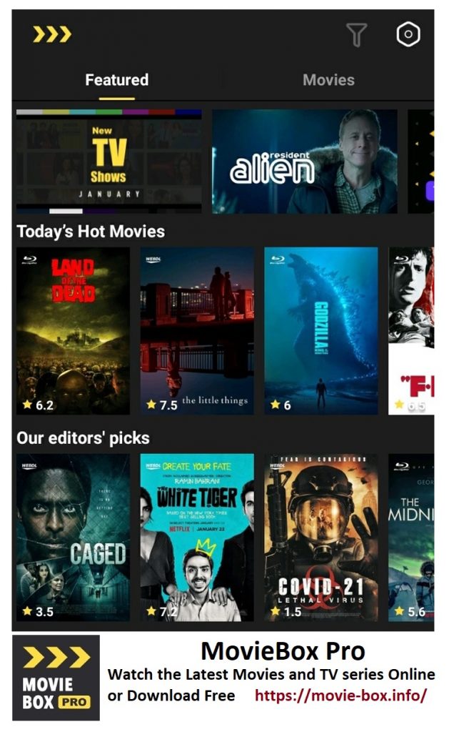 movie box app